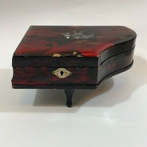 Hand painted Japanese music jewelry box